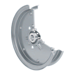 Flat belt track rollers / ball bearing / sheet steel / RSRB..-L0 / INA