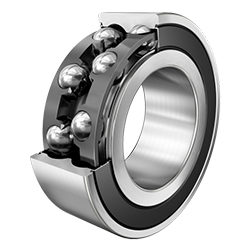 Angular Contact Ball Bearing 38..-2Z, Double Row, Double Shielded, Plastic Cage