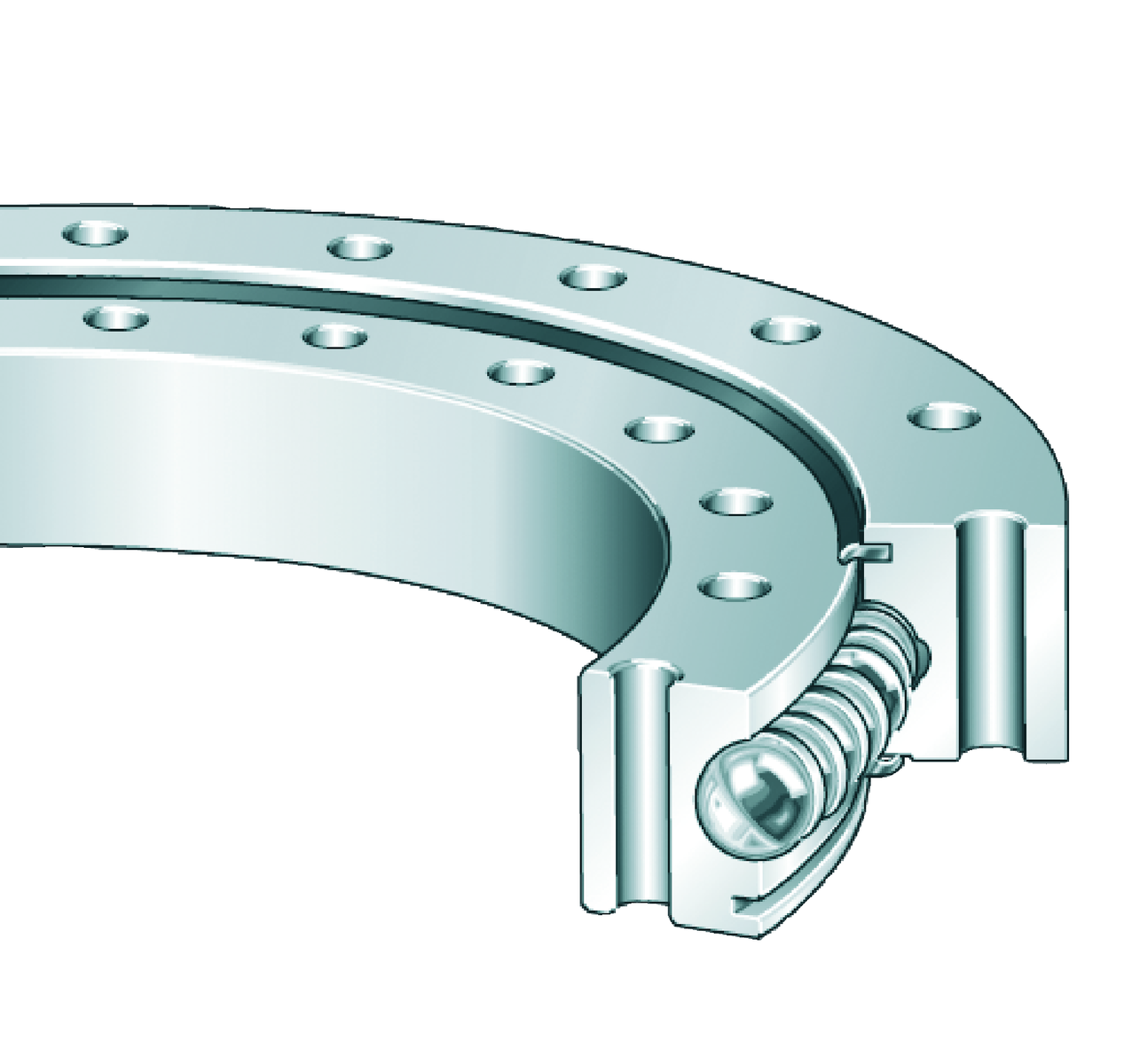 Slewing Ring, Four Point Contact Bearing, without Gear Teeth, VSU20 Series VSU200544-RL0