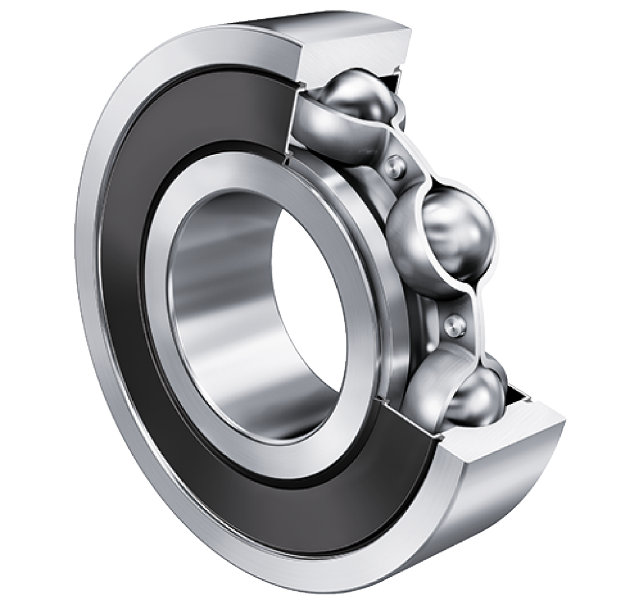 Deep Groove Ball Bearing 618..-2RS, Single Row, Double Sealed, Steel Sheet Metal Cage