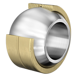 Radial Spherical Plain Bearing, Requiring Maintenance, Steel/Bronze Sliding Contact Surface, Dimension Series K, Open Design