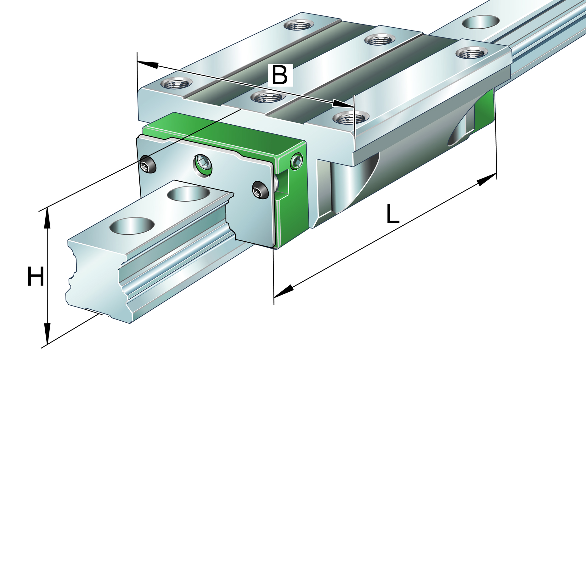 Recirculating Ball Bearing Carriage, KWVE..-B Series