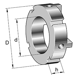 Adapter for Precision Locknuts AM