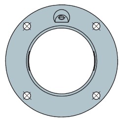 Flanged Bearing Housing Unit GG.ME, Four-Bolt, Round