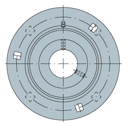 Flanged Housing Unit FLAN..-MSA, Three-Bolt, Round