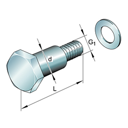 Concentric Bolt for LFR Track Roller LFZ08