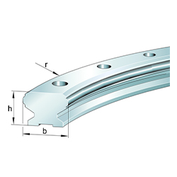 Curved Guideway LFSR32, Solid Profile