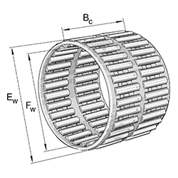 Needle Roller Cage Assembly K..-ZW, Two-Row