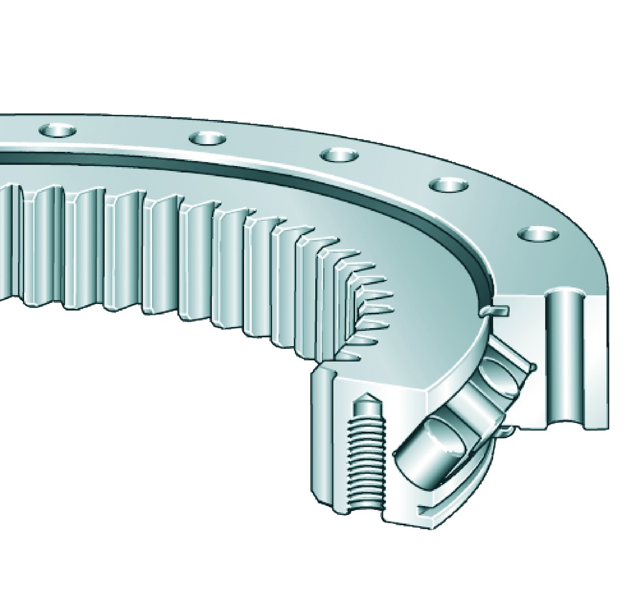 Crossed Roller Bearings, with Internal Gear Teeth, Lip Seals on Both Sides, XSI14 Series