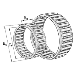 Needle Roller Cage Assembly K..-TV, Single Row