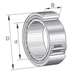 Needle Roller Bearing (Machined) NAO, Without Ribs