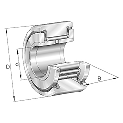 Yoke Type Track Rollers NATR..-PP, with Axial Guidance