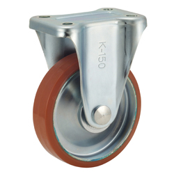 P-WK Type Caster for Medium Loads with Logllan (Urethane) Wheel Type with Fixed Hardware