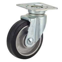 Castors for Trolleys TRS-AWJ Type, Aluminum Core Type with Swiveling Hardware, Silent
