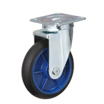 Low Starting Resistance Caster LR-WJ Type with Rubber Wheel Type with Swivel Hardware