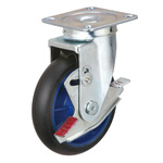 Low Starting Resistance Caster LR-WJB Type with Rubber Wheel Type with Stopper and Swiveling Hardware