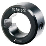 Set collars / stainless steel, steel / double grub screw / keyway / SC-K SC1512SK