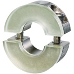 Set collars / stainless steel, steel / two-piece / damped / SCSS-D