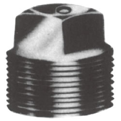 Screw-In Malleable Cast Iron Pipe Fitting, Plug P-B-2