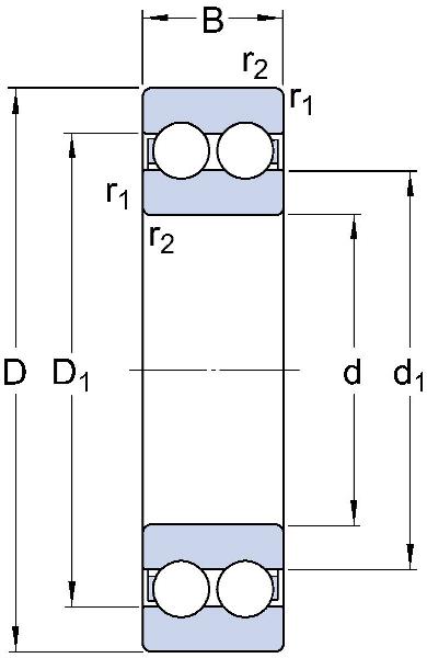 Deep groove ball bearings / double row / SKF