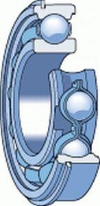 Deep groove ball bearings / single row / outer ring with annular groove / open / SKF