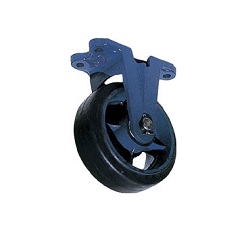 Casting Caster (Rubber Wheel, Wide Type) Fixed Type