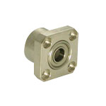 Bearing housings / square flange / counterbore / double deep groove ball bearing / steel / nickel-plated / DSM DSM-6206ZZ