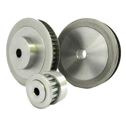 Timing belt pulleys / XL / with flanged pulley / steel / XL037