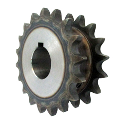 50SD Single Double Sprocket, Semi-F Series, Shaft Hole Machining Completed (New JIS Key) 50SD14D24F
