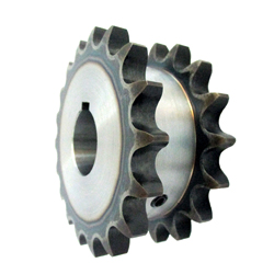 60SD Single Double Sprocket, Semi-F Series, Shaft Hole Machining Completed (New JIS Key) 60SD13D27F
