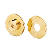 Spur gears / module 0.75 / brass / S75B-A S75B50A-0315