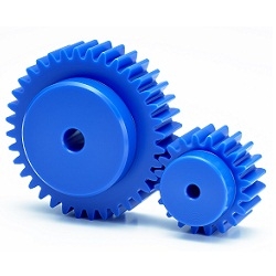 Spur gears / module 0.5 / Blue / POM S50BP80B-0504