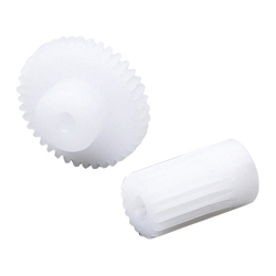Spur gears / Polyacetal (white) / module 0.5 S50D14K-0803