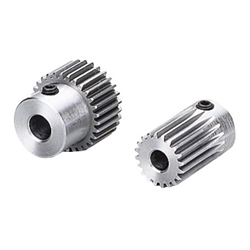 Spur gear / steel / module 0.5 S50S40BF-0504-H-9