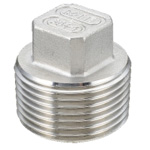 Stainless Steel Screw-In Pipe Fitting, Plug [P]