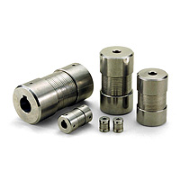 Spring couplings, Baumannflex / grub screw clamping / spiral spring assembly / body: steel / MM / MIKI PULLEY MM-12K 6-8