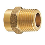 Copper Tube Fitting, Copper Tube Fitting for Hot Water Supply, Copper Tube External Threaded Socket (Bronze Rod)