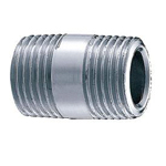 Auxiliary Material for Piping, Fitting, and Plumbing, Fitting for Water Supply Piping, Plated Fittings - Round Nipples
