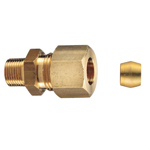 Copper Tube Fitting, Abacus Bead Ring Fitting for Copper Tube, Male Adapter with Abacus Bead Ring Included M154RK-10X1/8