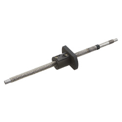 Ball screws / compact flange / diameter 8 / pitch 2, 4 / C7, C10 / steel / phosphated / 58-62HRC