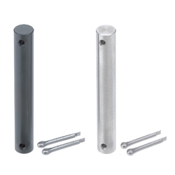 Hinge pins / stainless steel, steel / two-sided split pin hole / incl. split pin CMG10-22