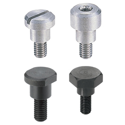 Screws with shoulder / drive selectable / stainless steel, steel / precision class
