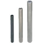 Hexagonal rods / material selectable / black oxided, nickel-plated / end forms selectable