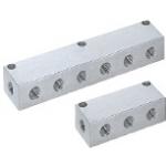 Manifold Pneumatic / Outlets on 2 sides / Outlets on 1 side / Vertical / 2 Inlets