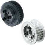 Timing belt pulleys with keyless bushings / L / flanged pulley deselectable / aluminium, steel / MTPL