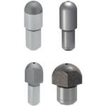 Locating pins / head shape selectable / round head / press-fit spigot CJPQPB5-8