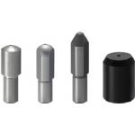 Locating pins, Centring pins / head shape selectable / tip shape selectable / internal thread