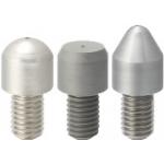 Locating pins / round / tip shape selectable / external thread