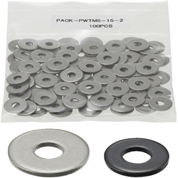 Washers / steel / black oxided, nickel-plated PACK-PWTB8-20-3