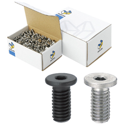 Socket head screws / flat head / hexagon socket / steel, stainless steel / coating selectable